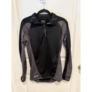 Cabelas Pullover Base Layer Mens ECWCS Polar Weight Thermal Waffle 1/4 Zip Sz M